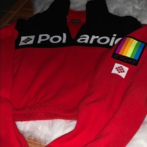 Polaris Crop Red Black Jacket